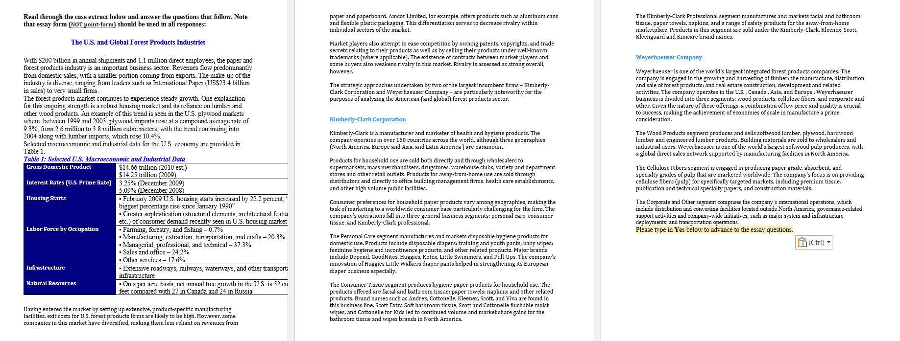 Read through the case extract below and answer the questions that