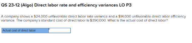 one of its products. Direct materials standard (10 pounds @ $9 per