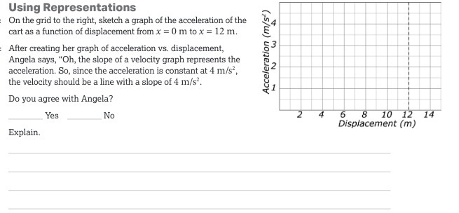  Using Representations On the grid to the right, sketch a graph