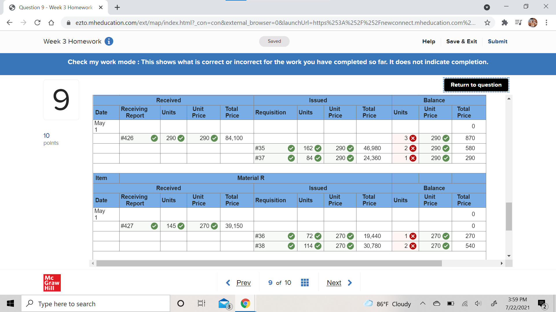 Xs are, please? Question 9 - Week 3 Homework X + X