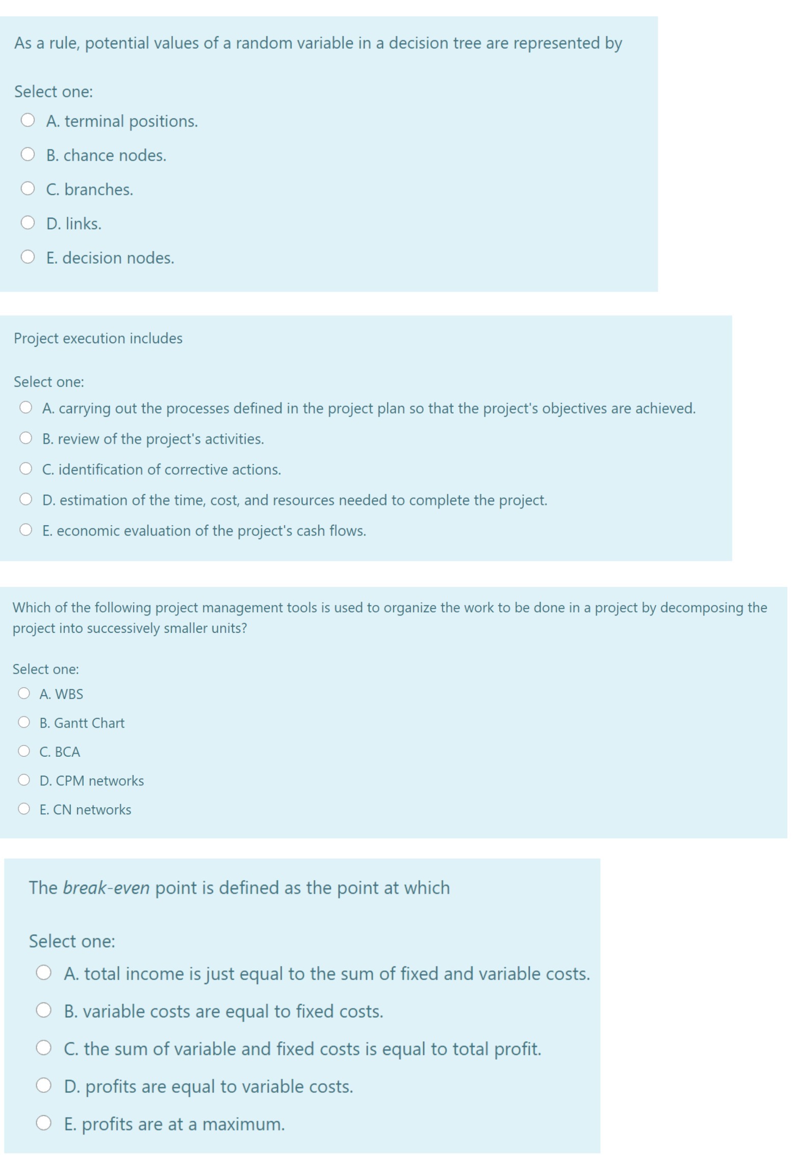  As a rule, potential values of a random variable in a
