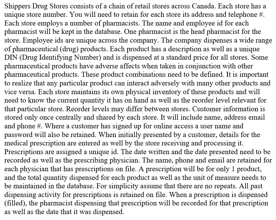 the tables with sufficient data to adequately test all aspects of your