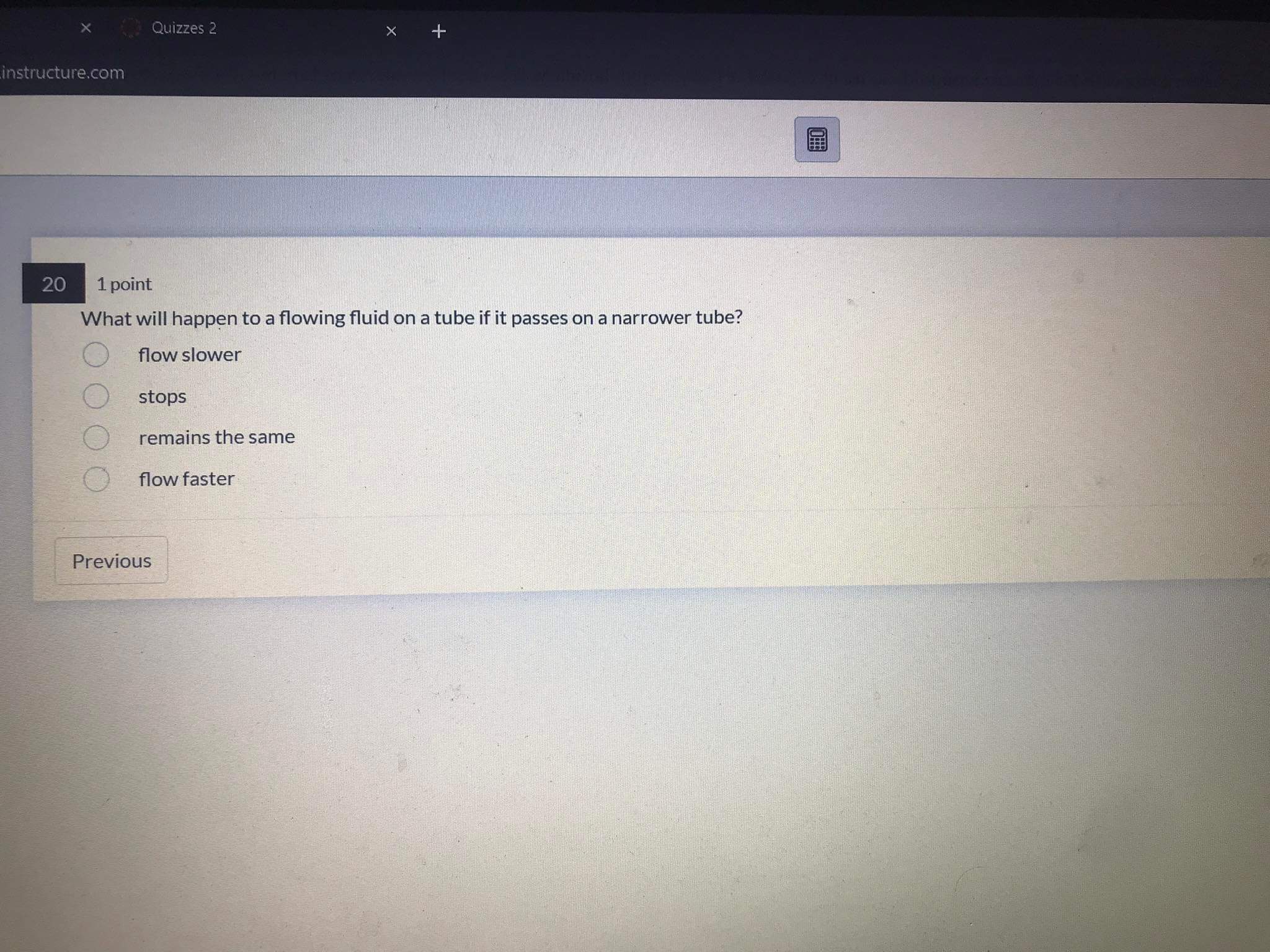sl.instructure.com 23 1 point On the principle of Hydraulic Press, the pressure
