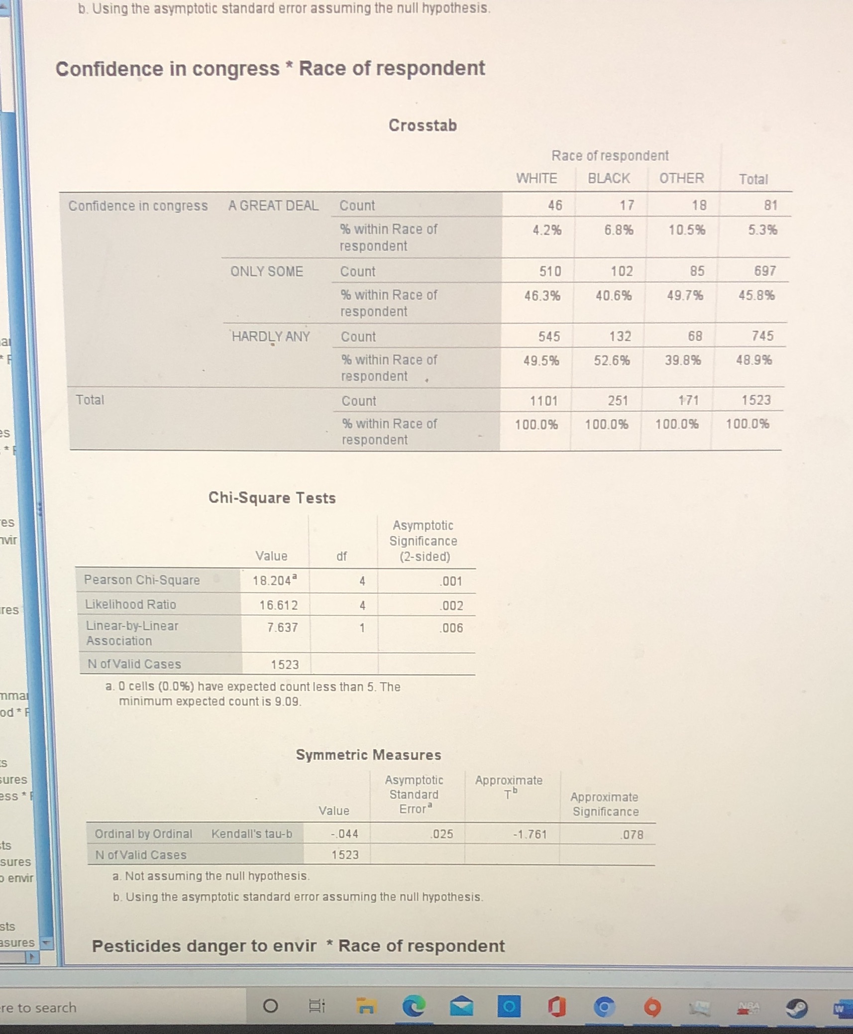 Propose a null and research hypothesis, explain why you have enough evidence