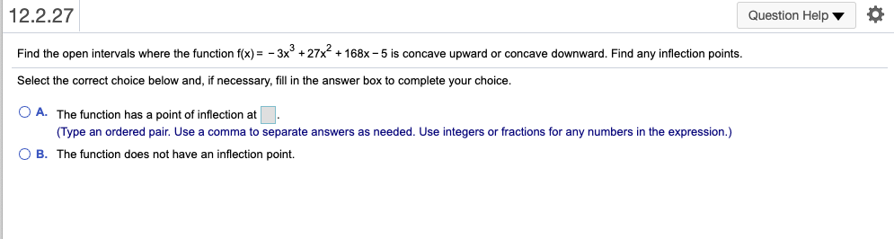 is concave upward or concave downward, and find the location of any