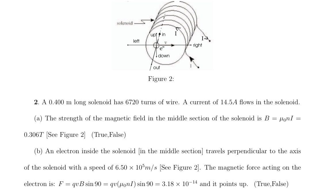 True or false for question a & b ? Figure 2: 2.