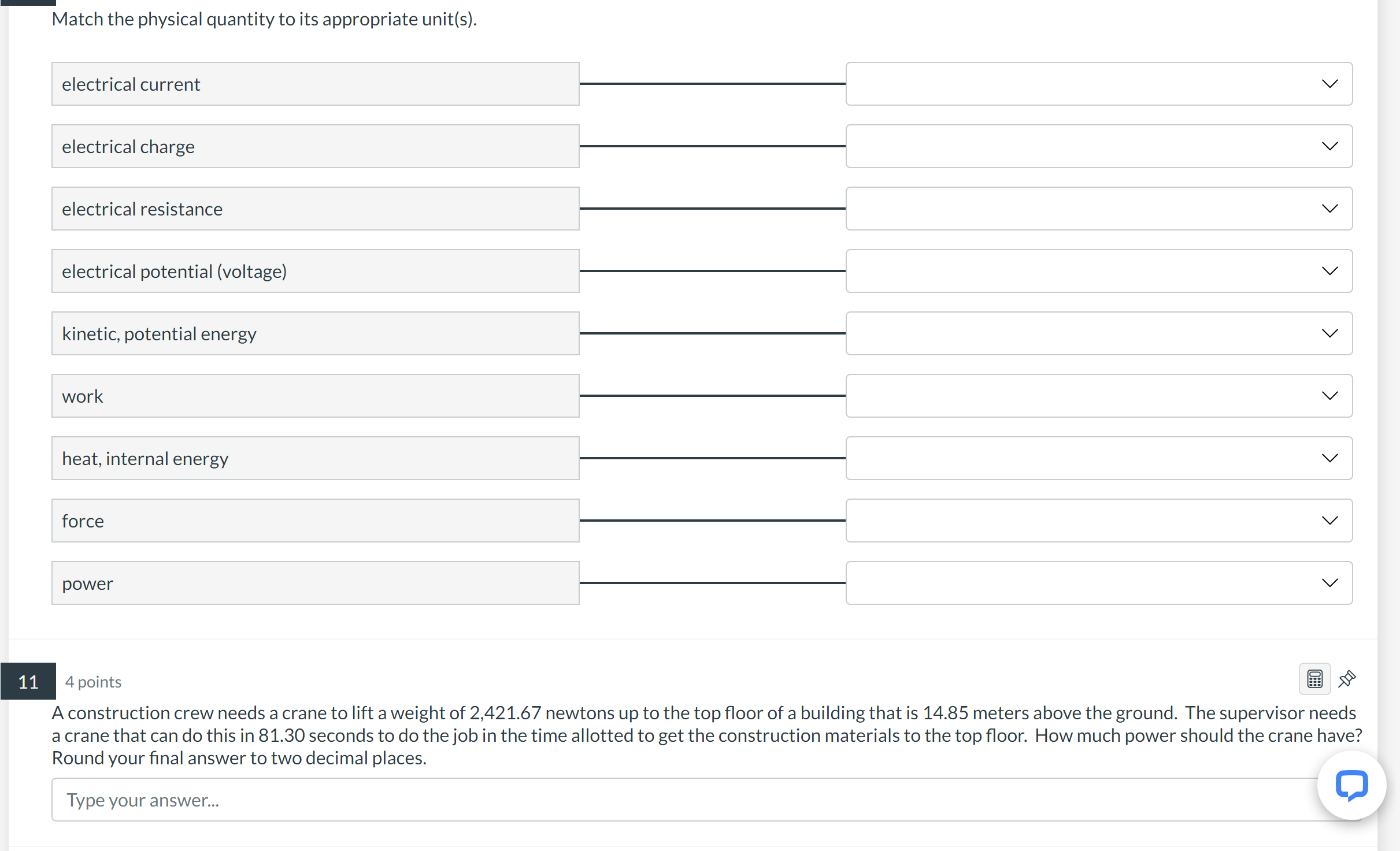 points > In the previous problem, the units for average speed were