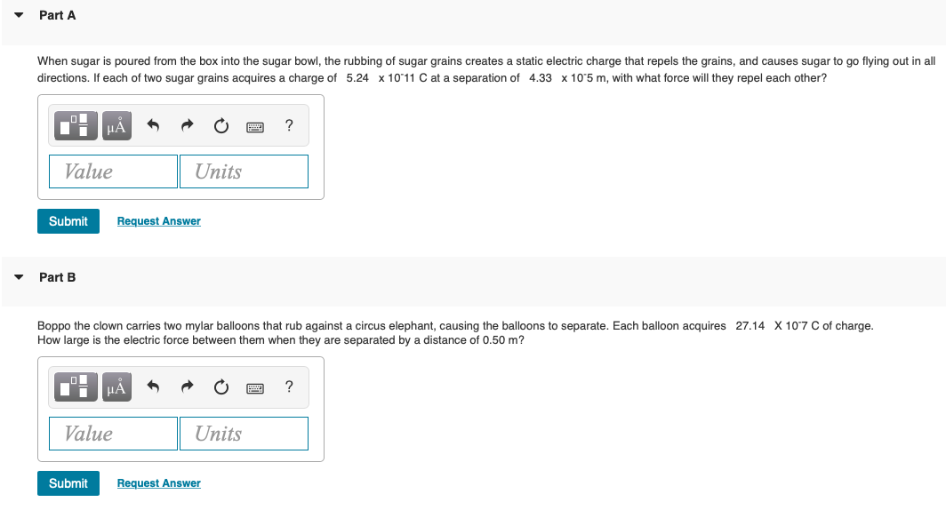 nC is at the origin. Object B, which has been charged to