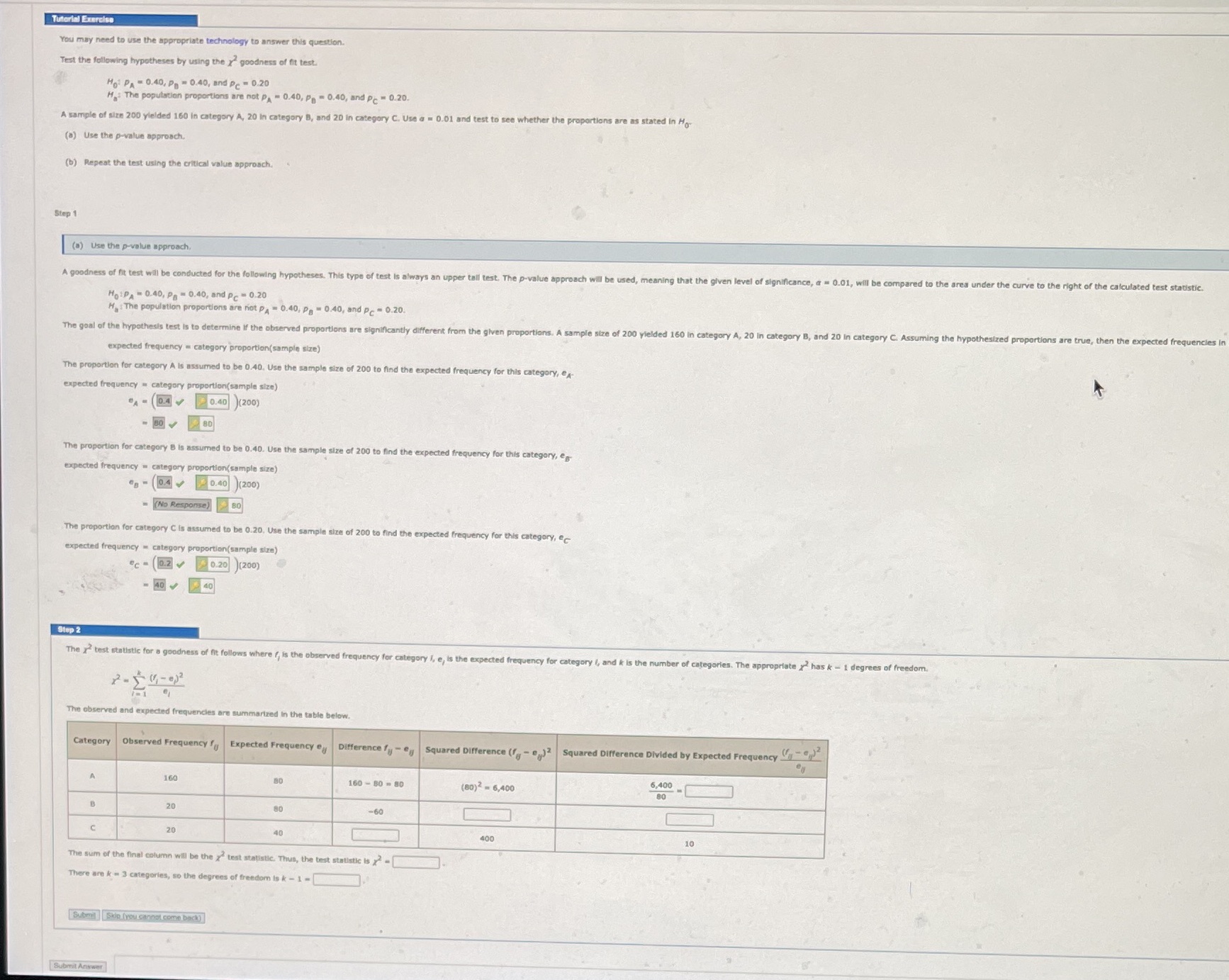  Tutorial Exercise You may need to use the appropriate technology to