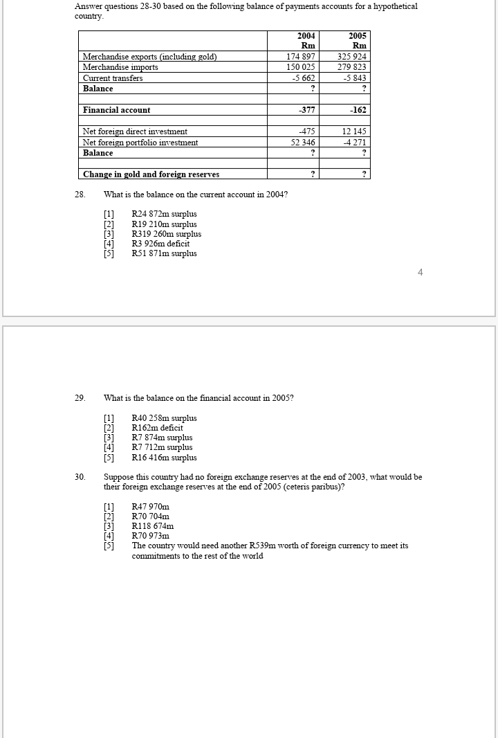Its a multiple choice question that i need help regarding the balace