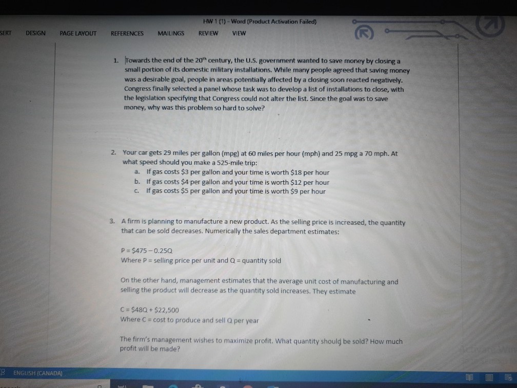 good grade, but you also want to avoid hard work. In particular,