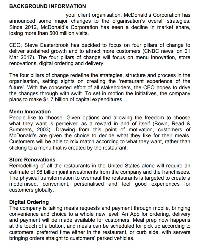 Organizational Change Management requires concept mapping for the issue below.Applying the concept