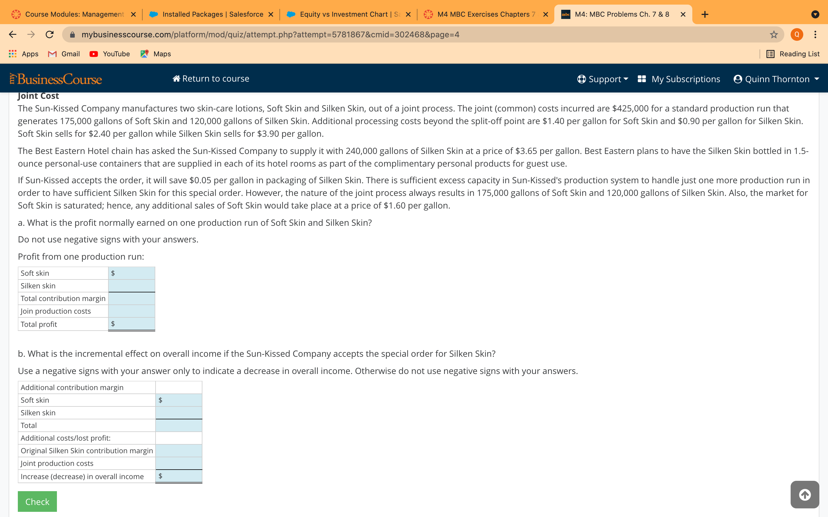 I M4: M30 Problems Ch. 7 & a x (->c Apps