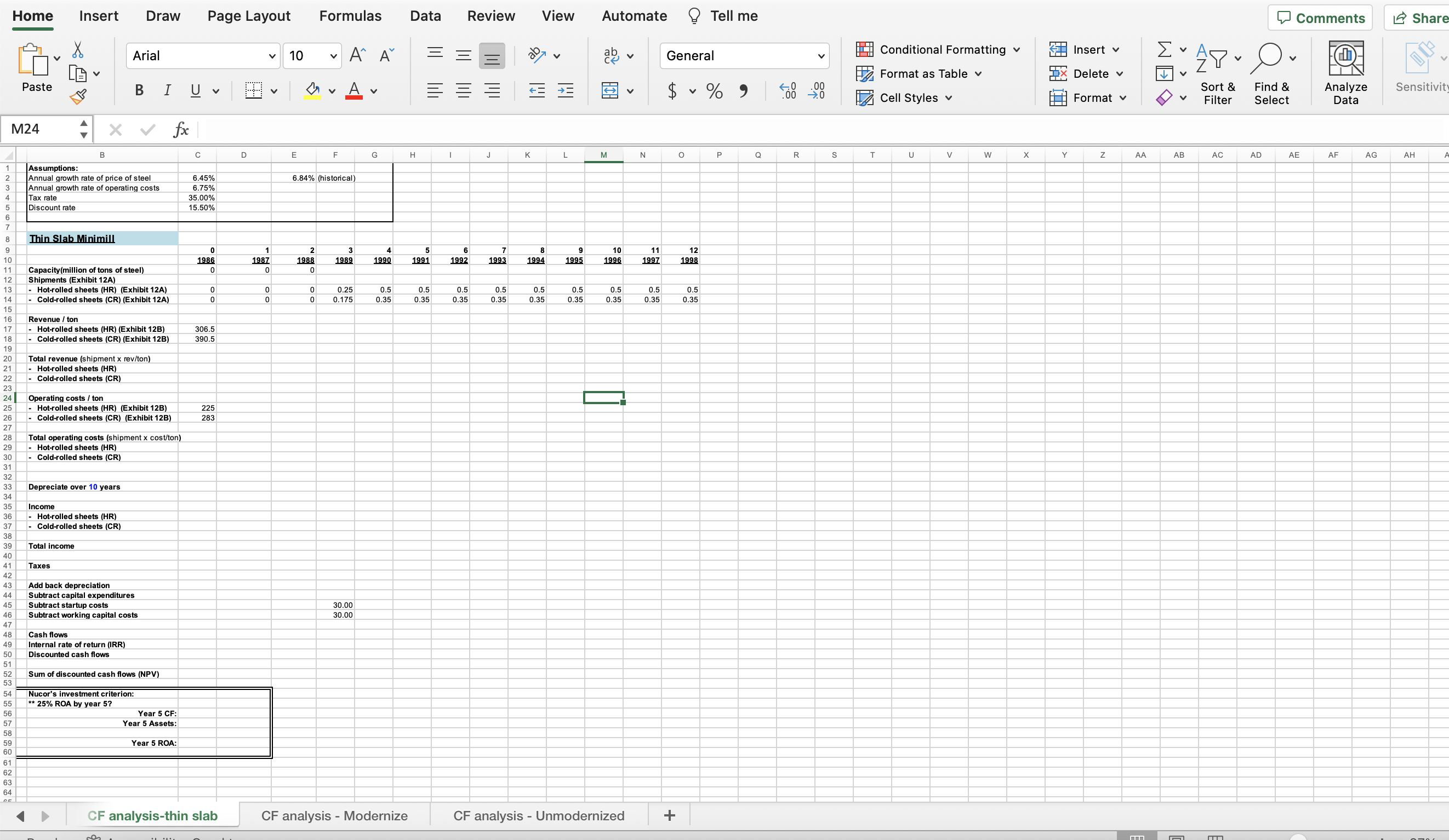  Home Insert Draw Page Layout Formulas Data Review View Automate Tell