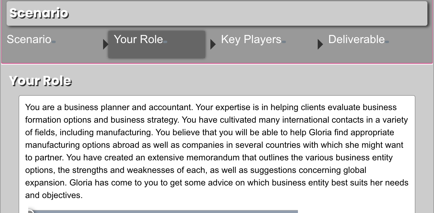 which business entity you recommend she choose based on her situation and