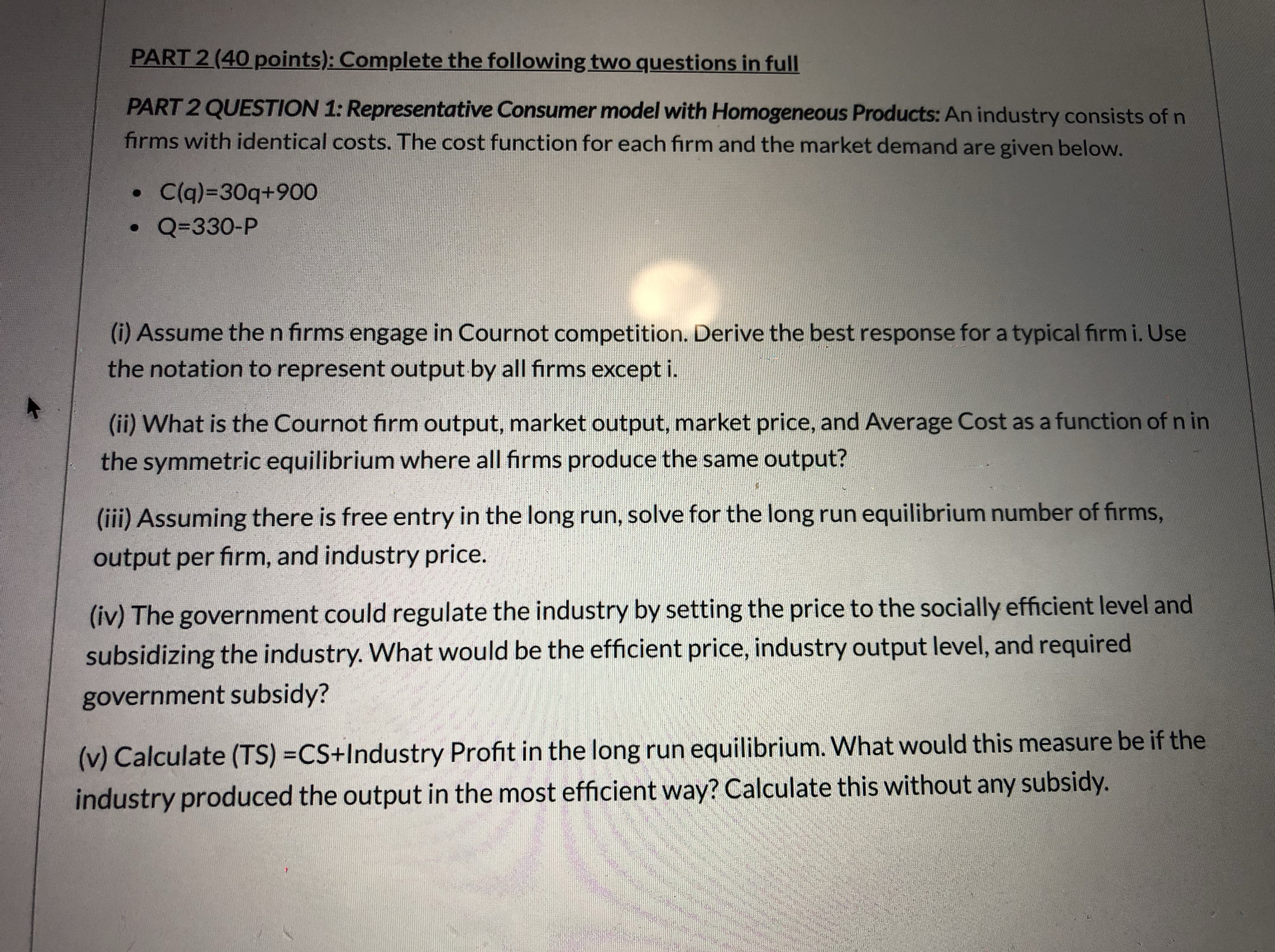 Need help answering this. PART 2 (40 points): Complete the following two