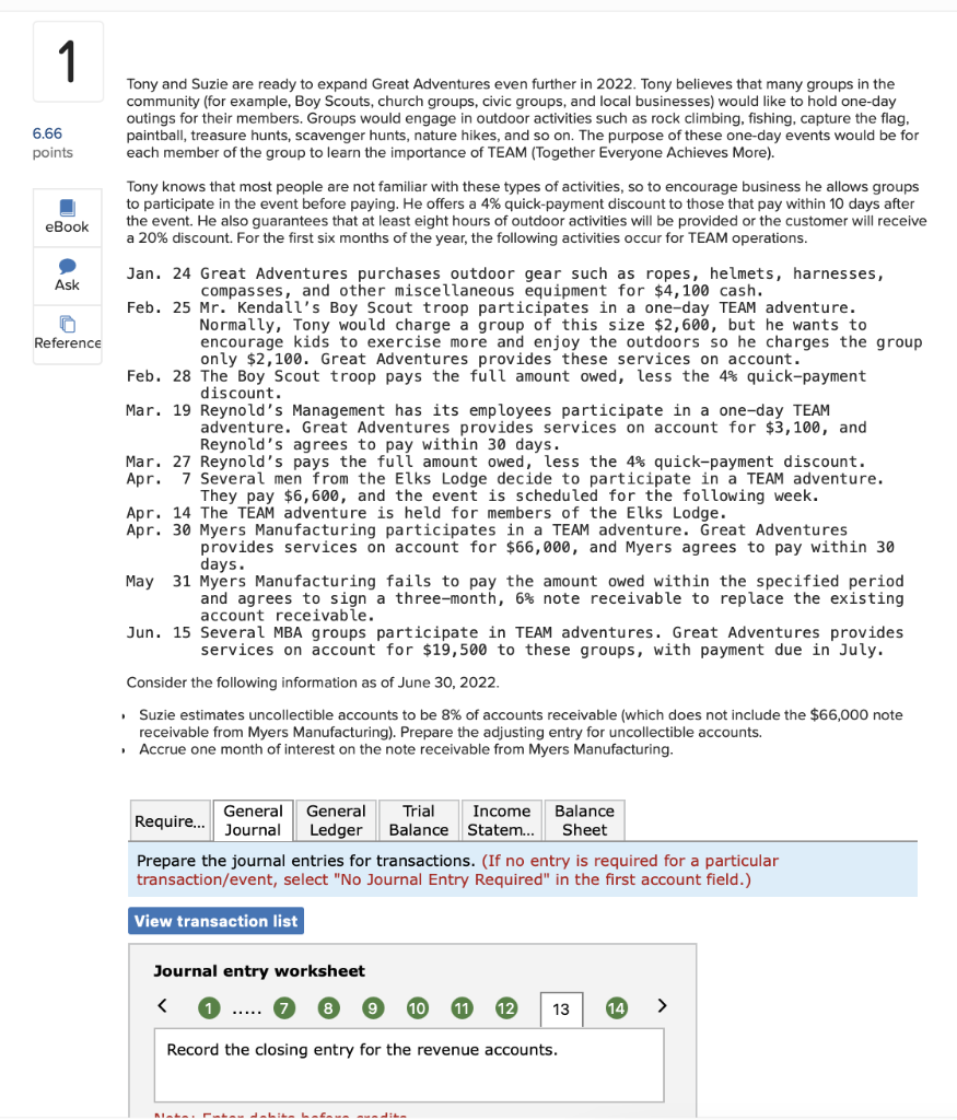 I need help journalizing all the transaction plus doing the closing entries