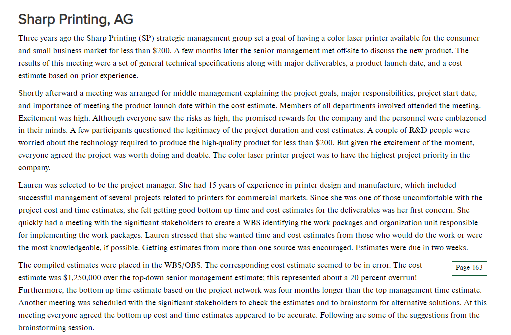 matrix (found in [ Chapter 4) to get top management to clarify