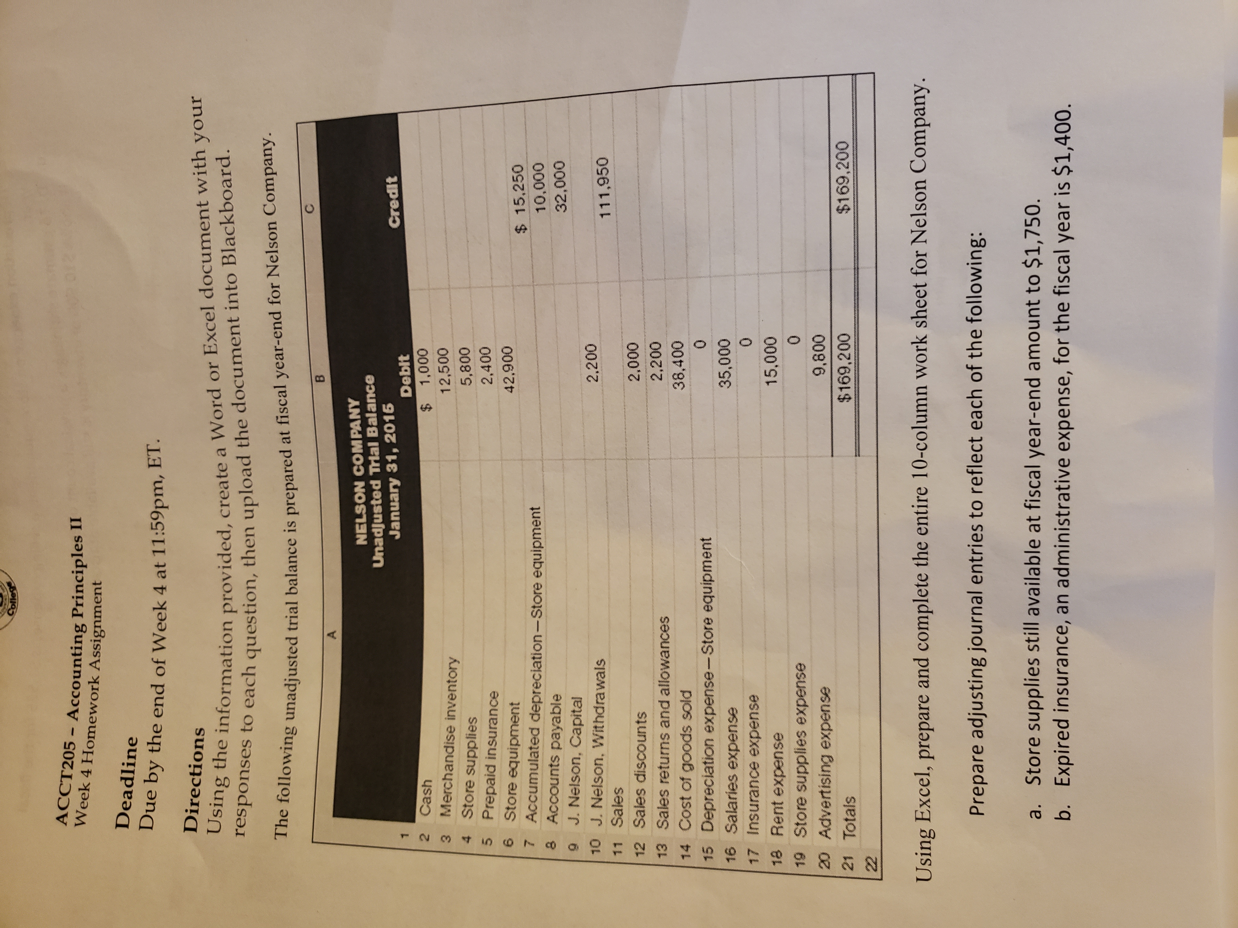 How do I solve the attached? ACCT205 - Accounting Principles II Week