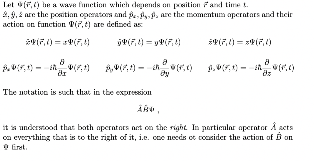 Let \\I'(f", t) be a wave function which depends on position