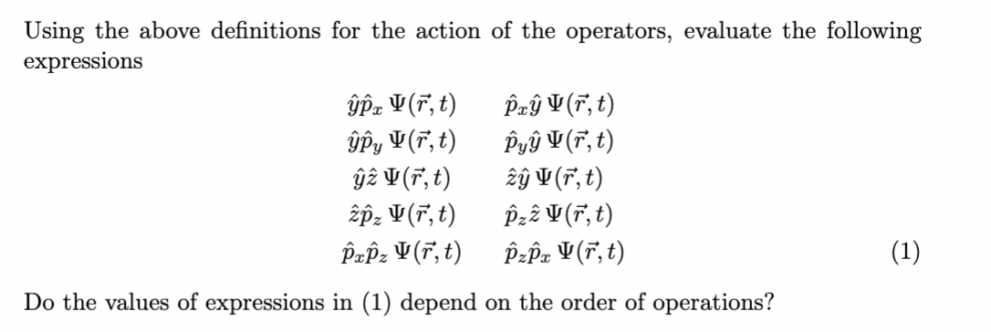 1'" and time t. :3, , 2 are the position operators and
