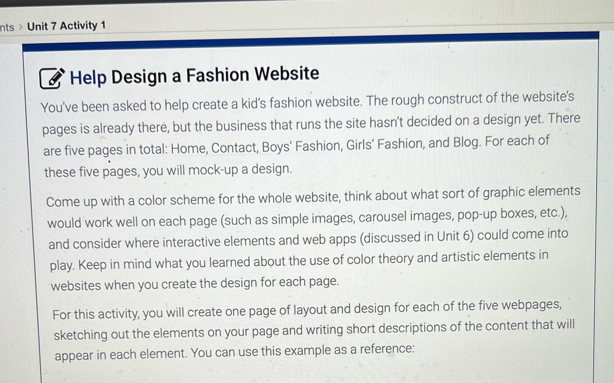 unit 7 activity 1 nts ,>, Unit 7 Activity 1 [Z Help