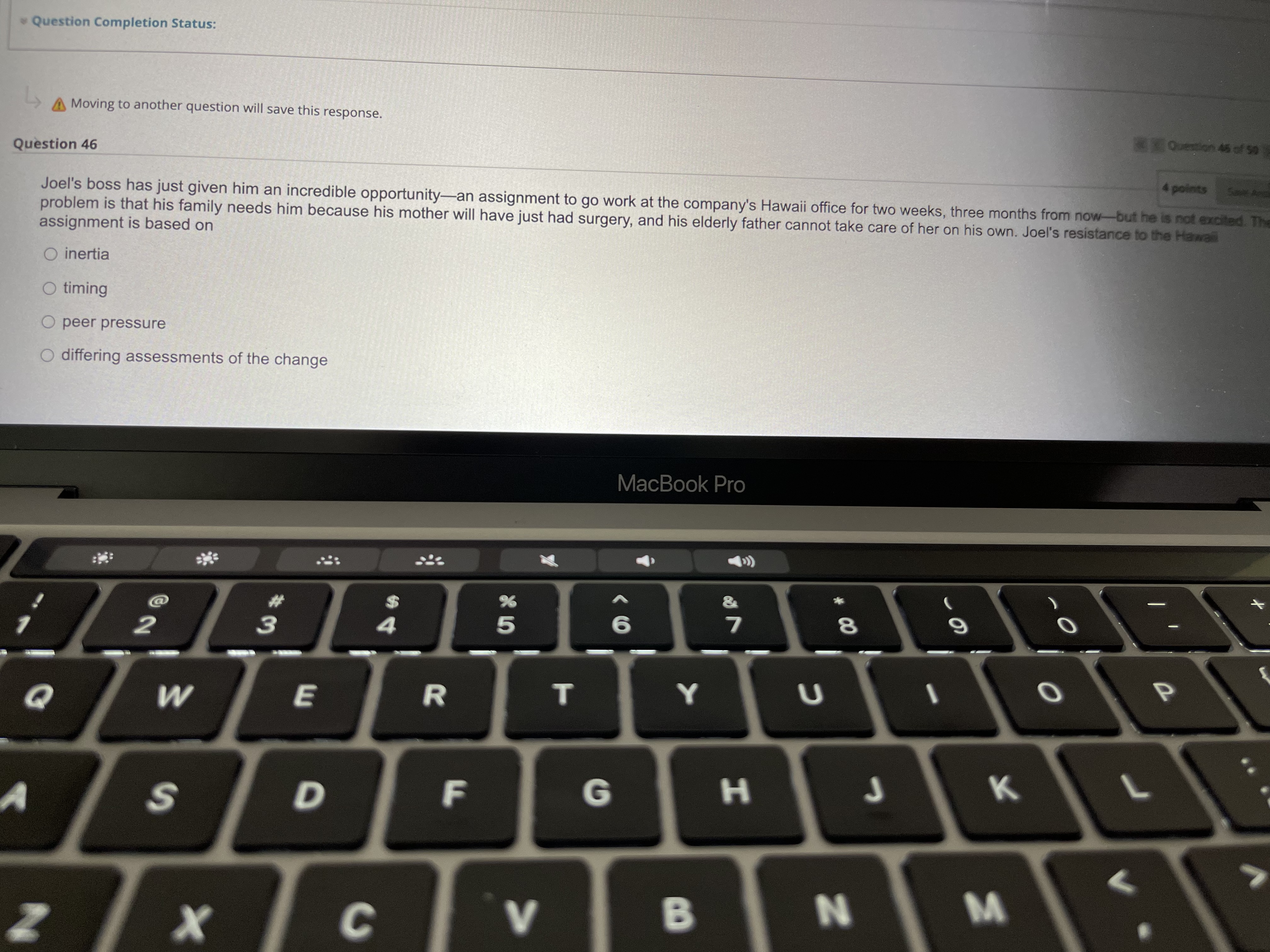 Question 45 4 points Terence, a store manager at Imperial Office Supply