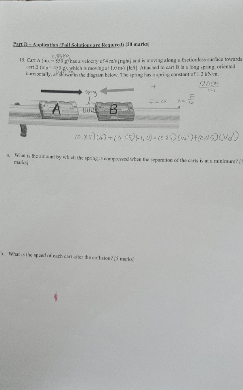 please help Part D - Application (Full Solutions are Required) [20 marks]