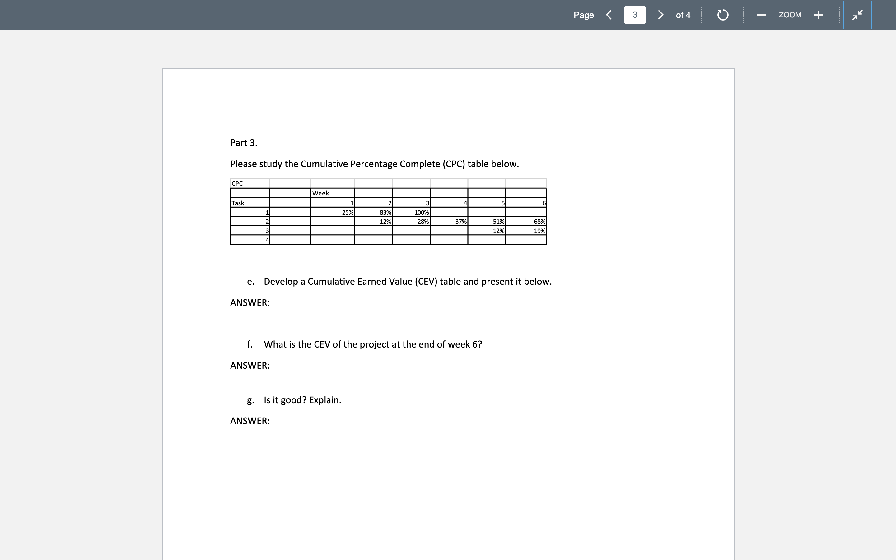 (CBC) at the end of week 6? ANSWER: Page
