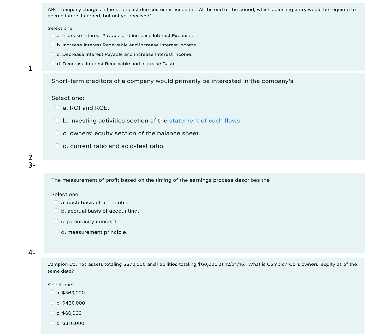 Please assist me in resolving the attached Homework Question, in what options