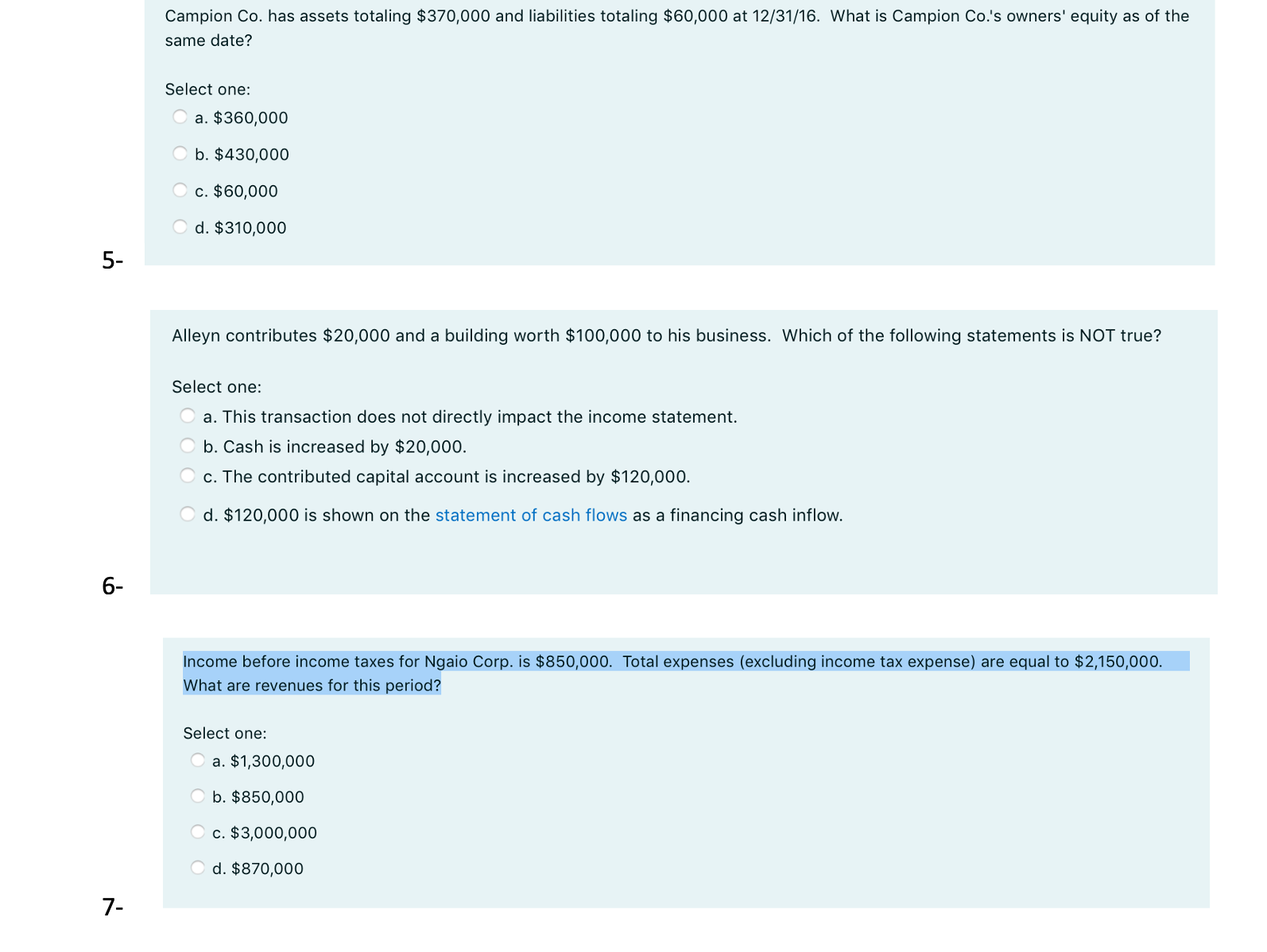are the correct answers in the attached Pictures ? ABC Company charges