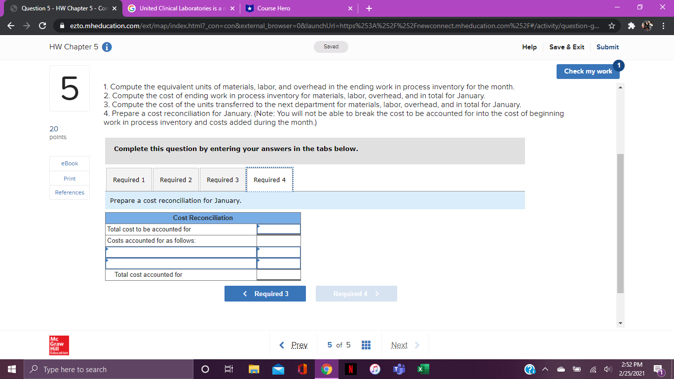 Assembly Department completed its processing of 26,400 units and transferred them to