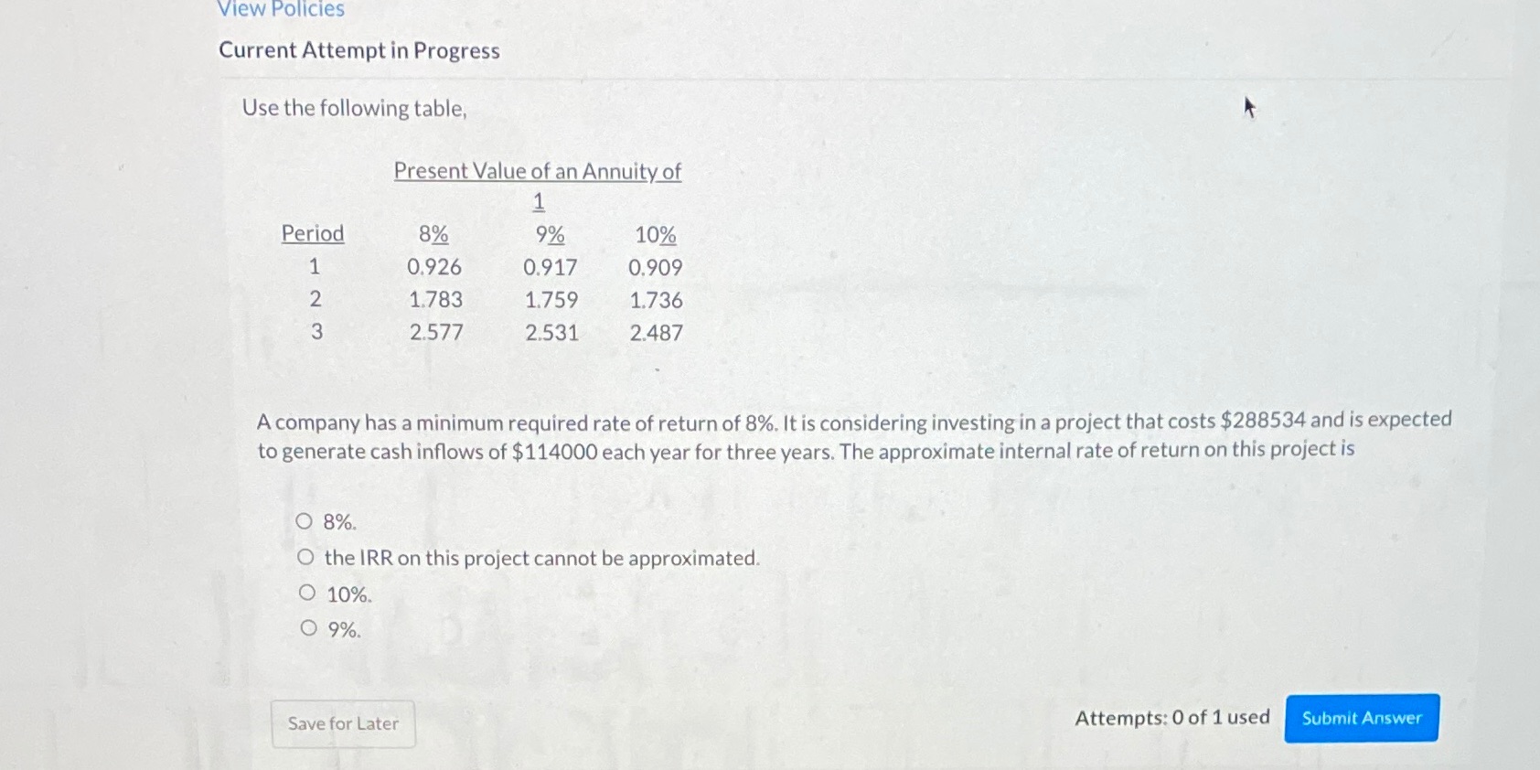 Need help badly View Policies Current Attempt in Progress Use the following