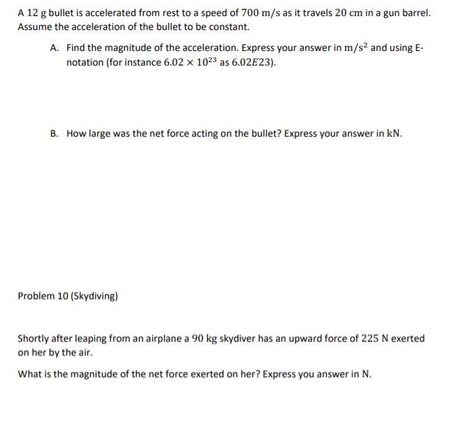 zoo N. A. Find the x-comoonent of the resulting acceleration. Express your