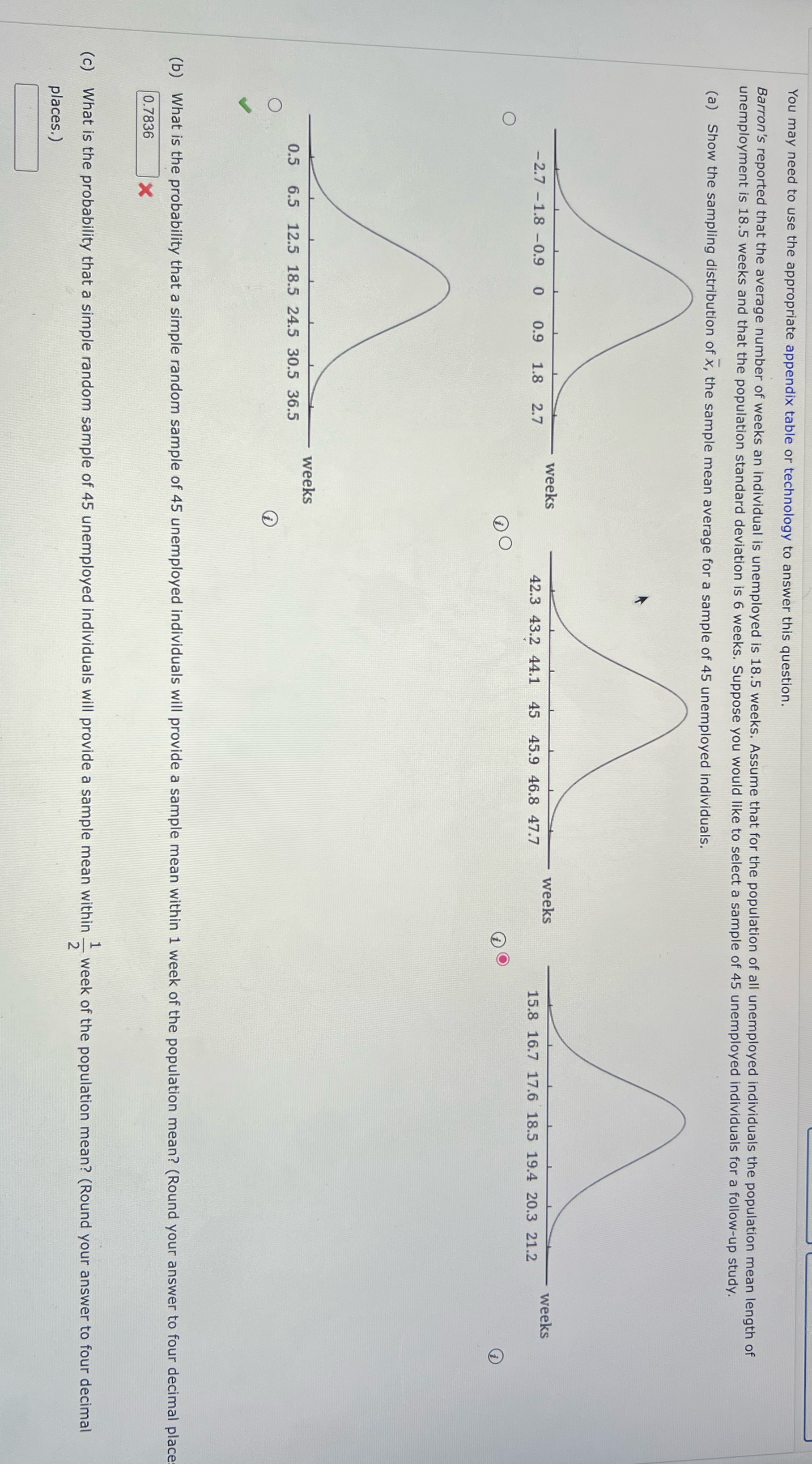 You may need to use the appropriate appendix table or technology