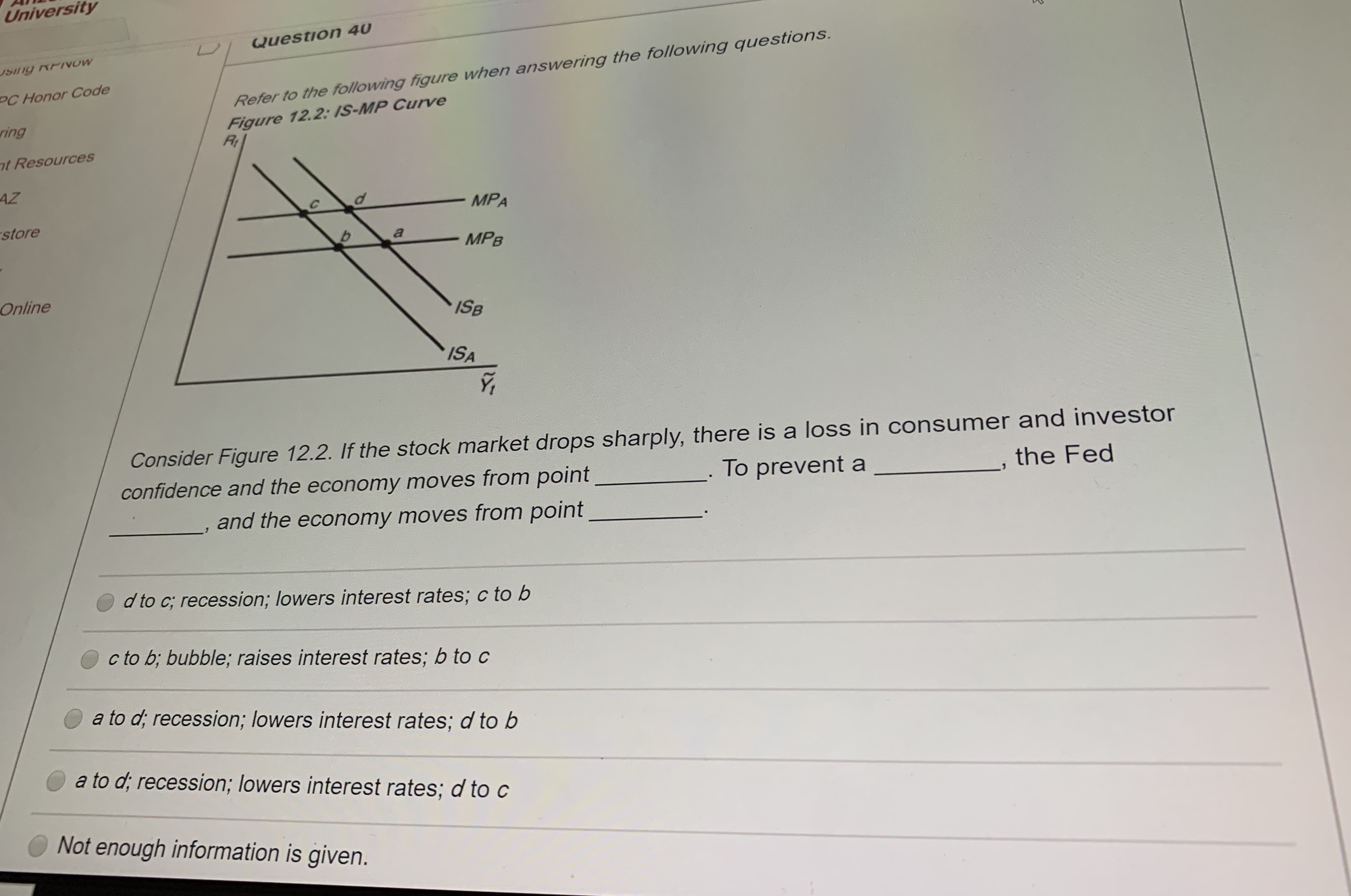 tight monetary policy; pushes up the nominal; always leads to a recession