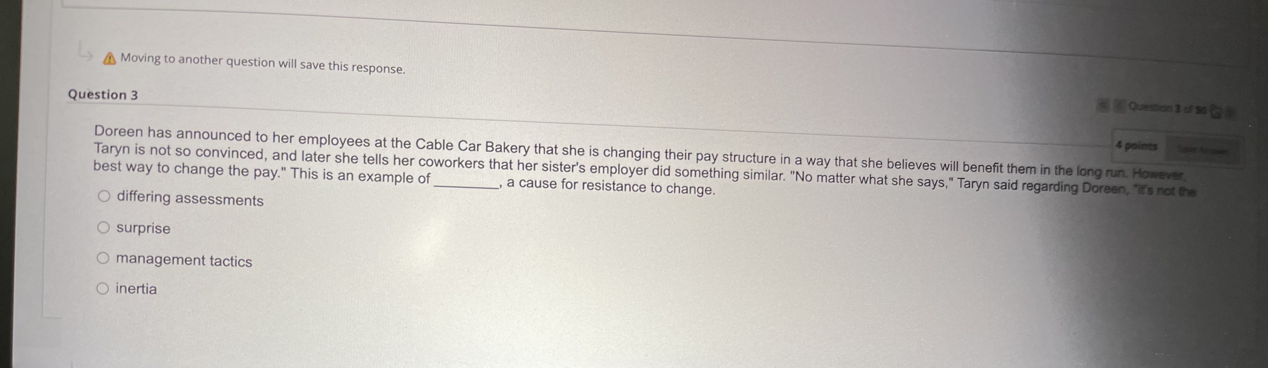  Moving to another question will save this response. Question ] of