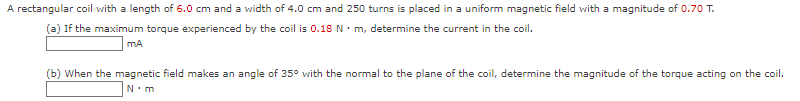 1.60 T strength permanent magnet at a speed of 4.90 m/s? NAn
