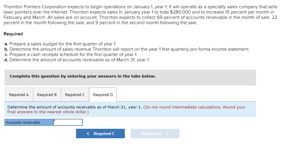 total $280,000 and to increase 15 percent per month in February and