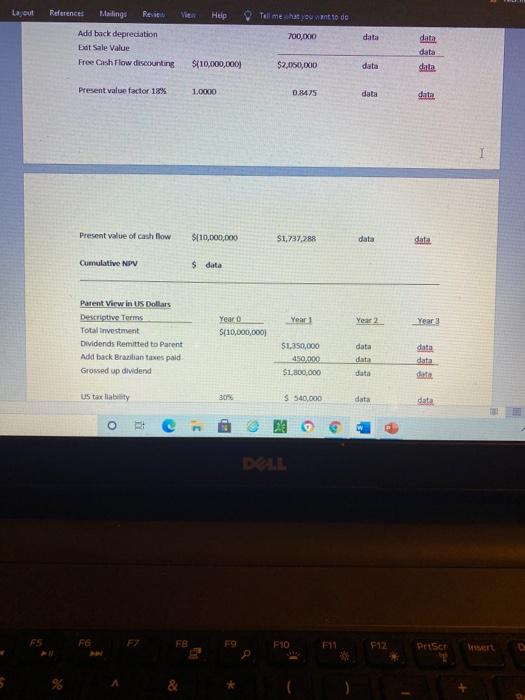 question 74 an assumption sheet and a worksheet. To help you along
