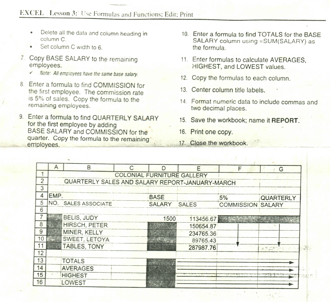 Need help ASAP, thanks Show your calculation EXCEL Lesson 3: Use