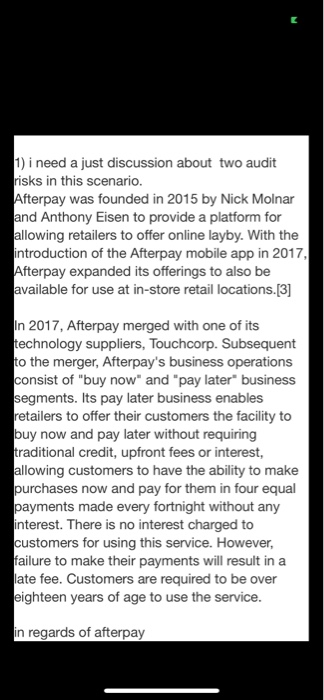 this regards auditing (audit risks-detection risk&materiality risk) 1) i need a just