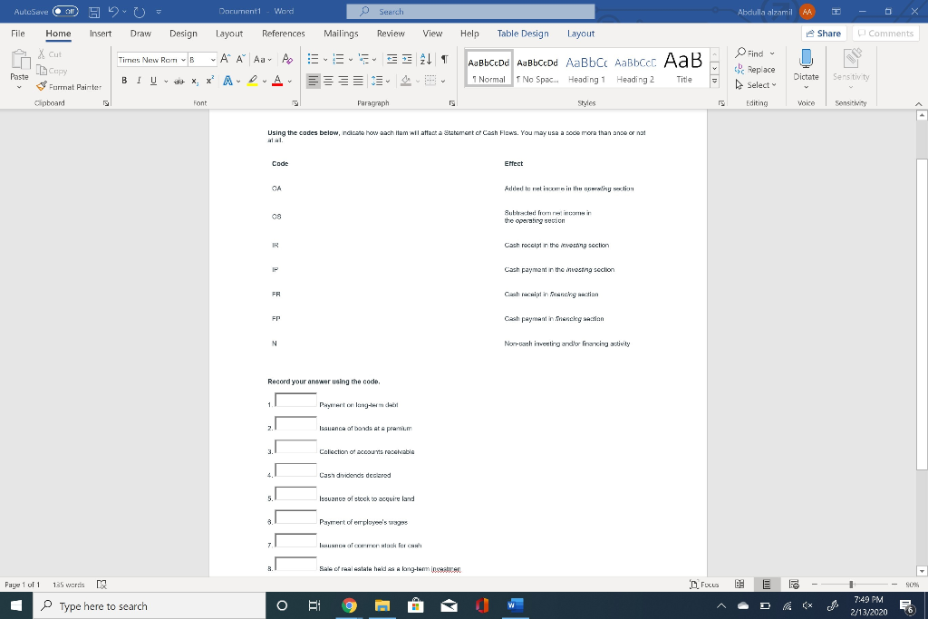  U - AutoSave E File Home Darumenti Word Layout References Search