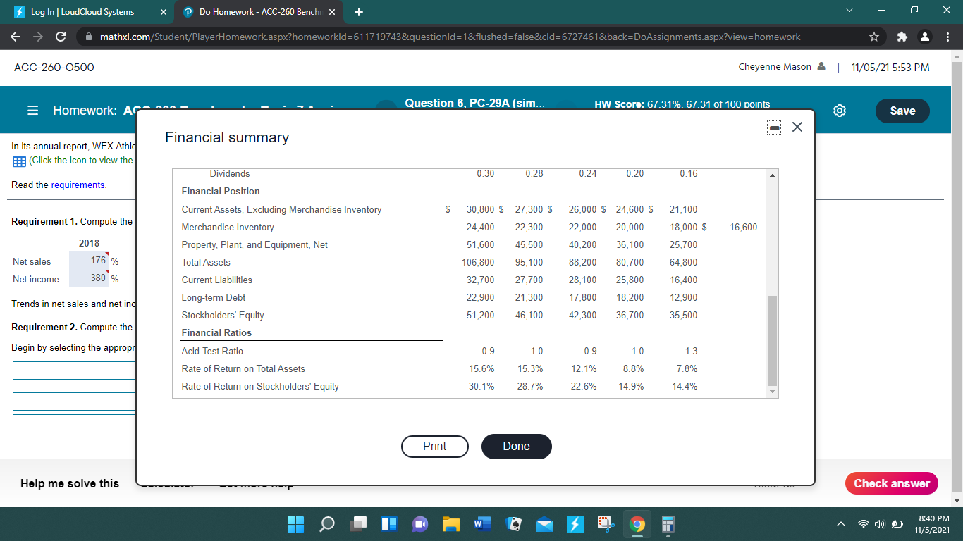 (sim.. HW Score: 67.31%, 67.31 of 100 points Points: 1.63 of 30