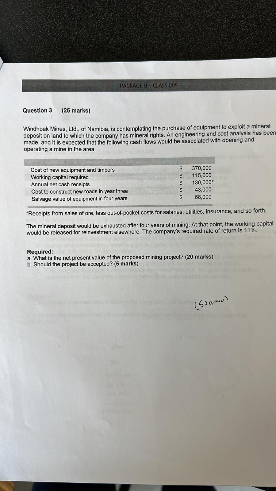 The higher the IRR, the better the project. (6 marks) a. True