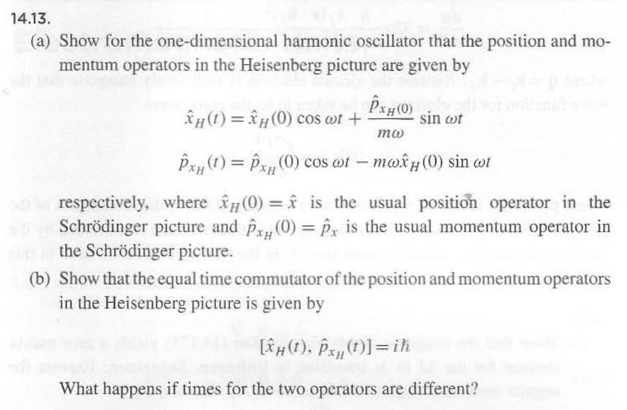 From Townsend Quantum Mechanics. Please write neatly and answer all parts!! 14.13.