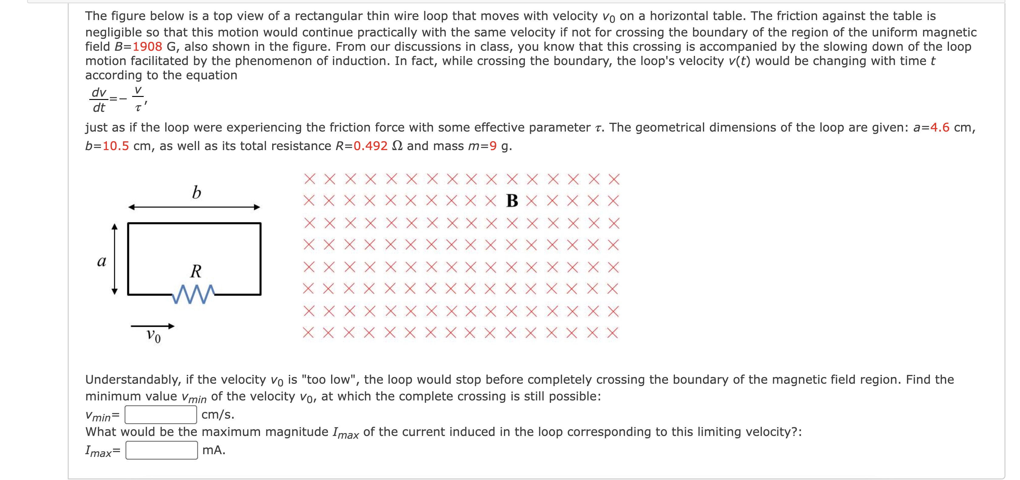 The figure below is a top view of a rectangular thin
