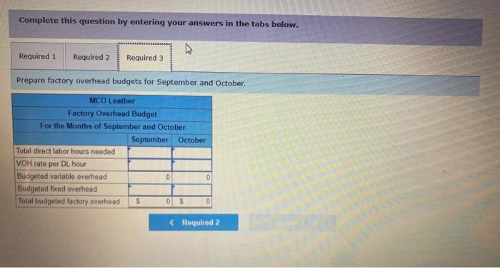 direct labor hours at a rate of $19 per hour. Variable manufacturing