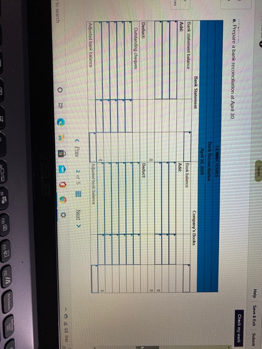 statement balance Add: Deposit of March 31 in transit 20,622 35,122 Deduct: