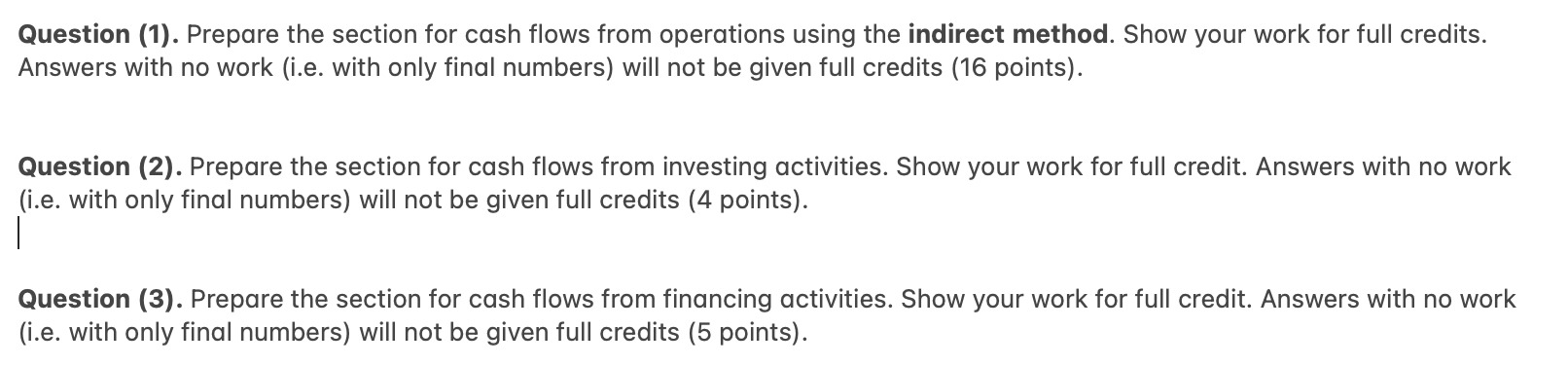 statement and partial balance sheet of Brooks Inc. for the year 2020.